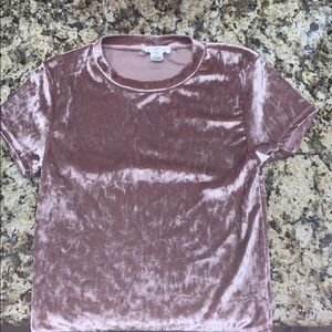 Light Pink Velvet Shirt